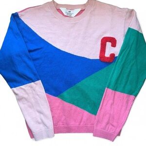 H&M Kids Color Block Sweater - Pink, Blue, Green, Red